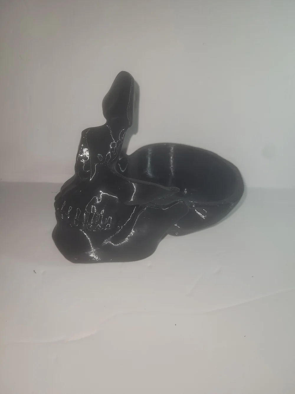 Black Skull Shaped EDC Dump Tray